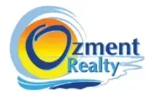 Ozment Law โ West Palm Beach, FL โ Ozment Law Ozment Realty logo in blue and gold with stylized circular swoosh