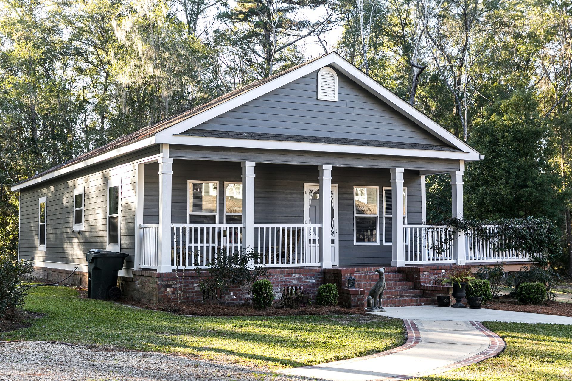 blue grey siding
