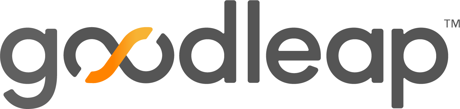 GoodLeap logo with an orange infinity symbol between the 