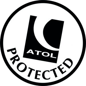 ATOL Protected logo in black and white with circular border