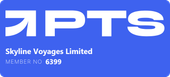 Blue APS logo with “Skyline Voyages Limited” and code 6399.