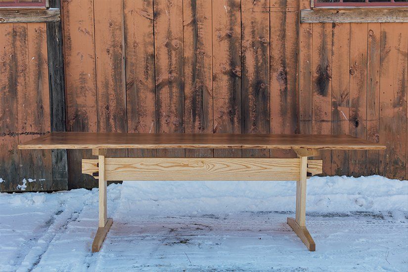 Dining Room Table, Dining Table, Custom Handcrafted Furniture in Massachusetts USA
