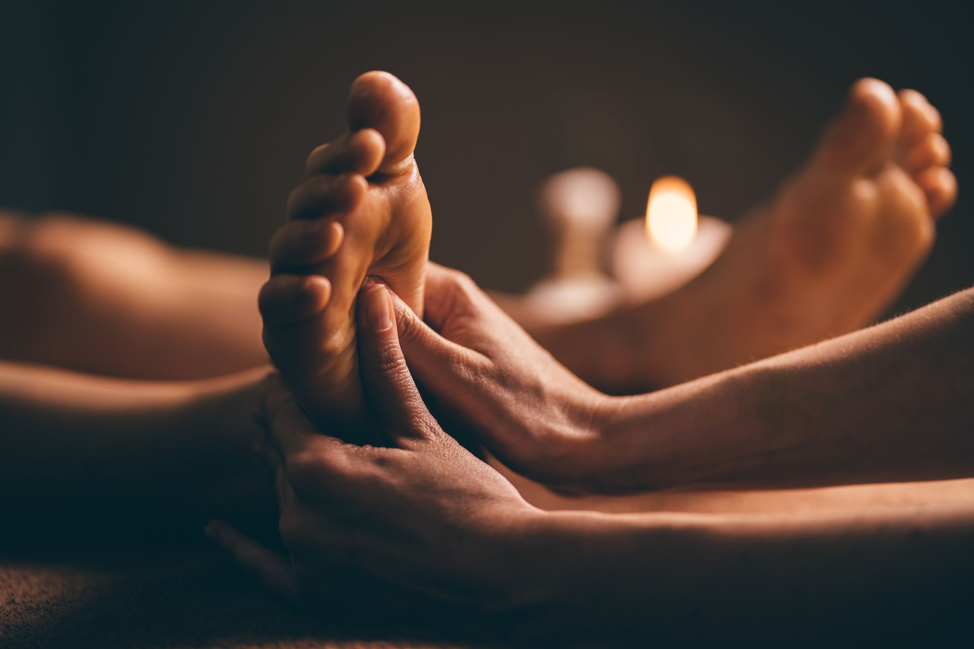 image of a foot massage and reflexology
