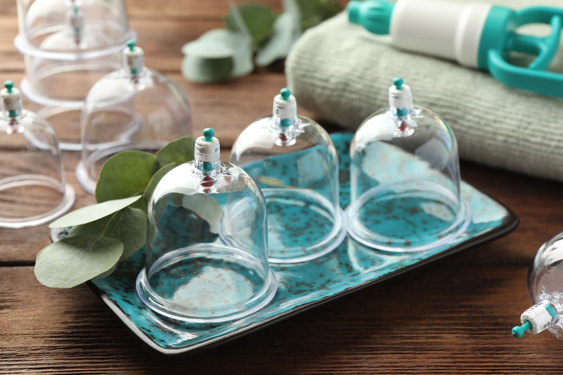 the cups used in cupping therapy