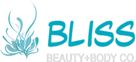 The bliss beauty and body co. logo has a lotus flower on it.