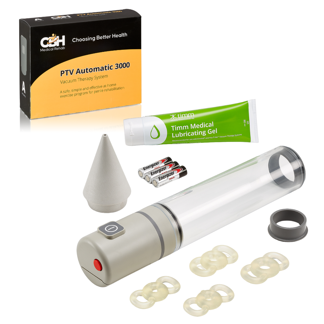 A vacuum pump is sitting next to a box of batteries and a tube of lubricant.