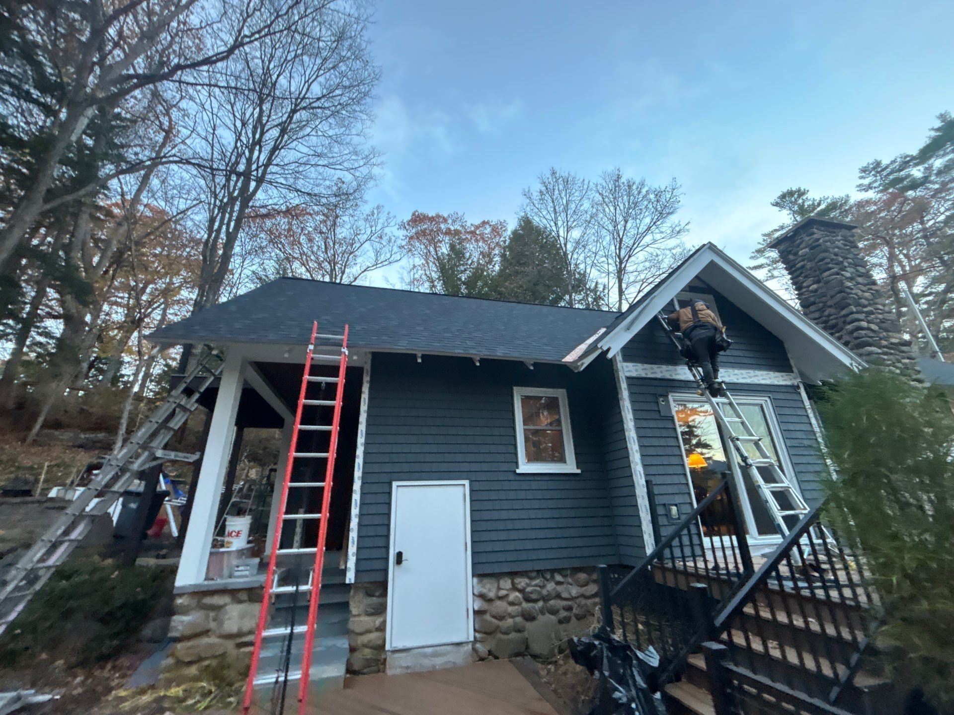 Completed siding exterior by United Roofing and Siding in Bolton Landing NY