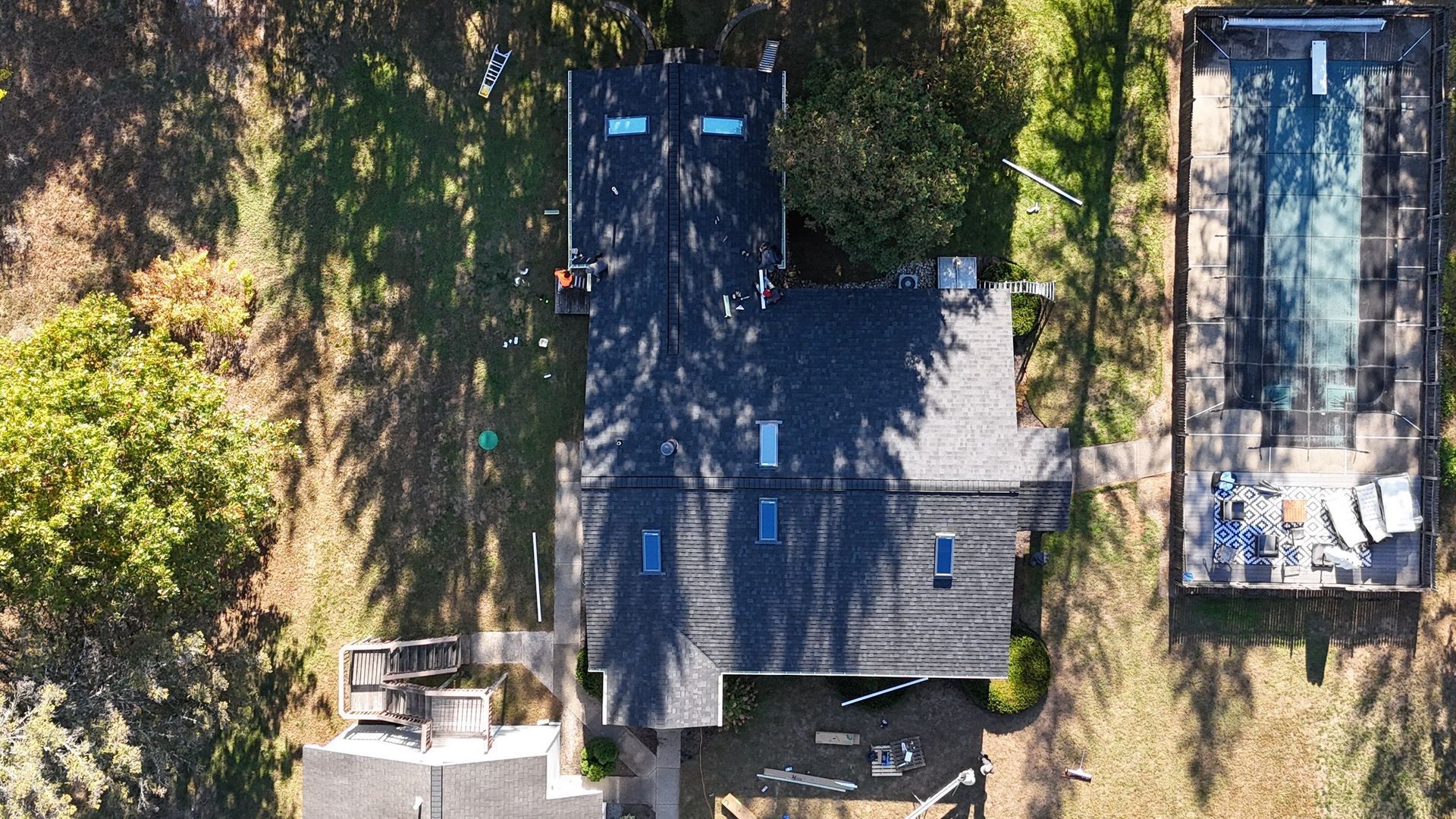 Completed roofing work by United Roofing and Siding