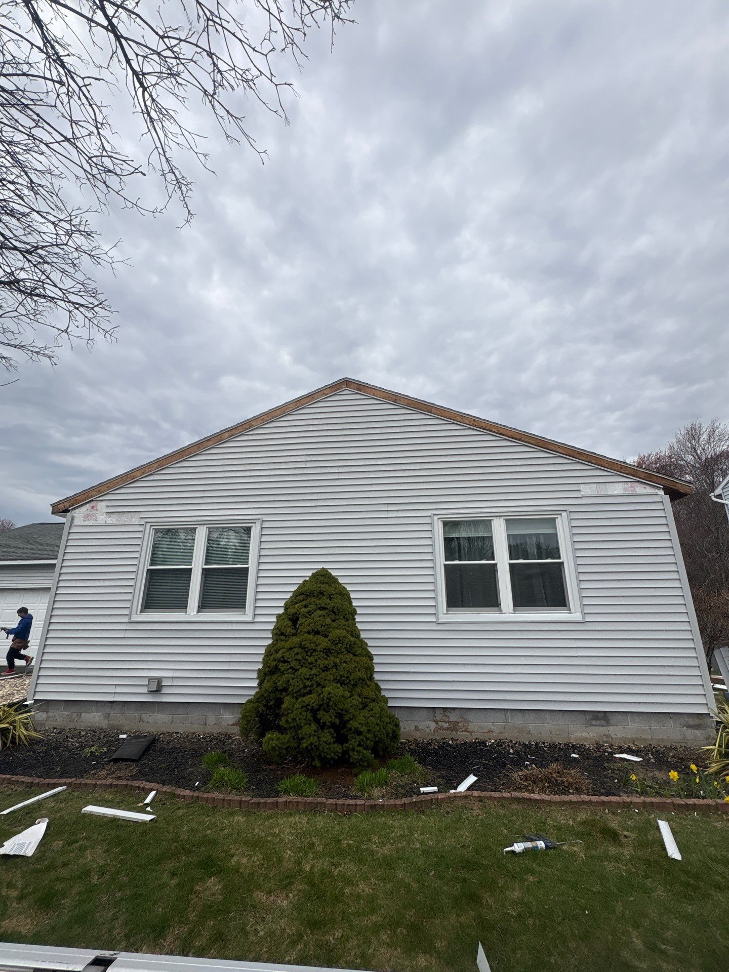 After siding exterior project by United Roofing and Siding at 20 Maria Dr. Albany, NY