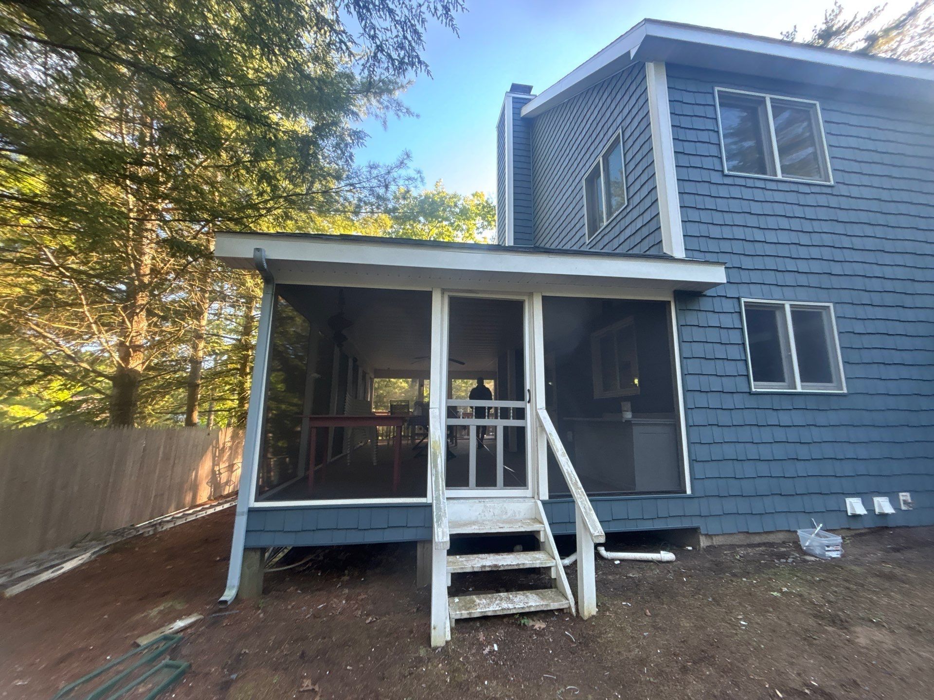 After siding exterior project by United Roofing and Siding at 3547 Echo Bay Ln. Kattskill Bay, NY