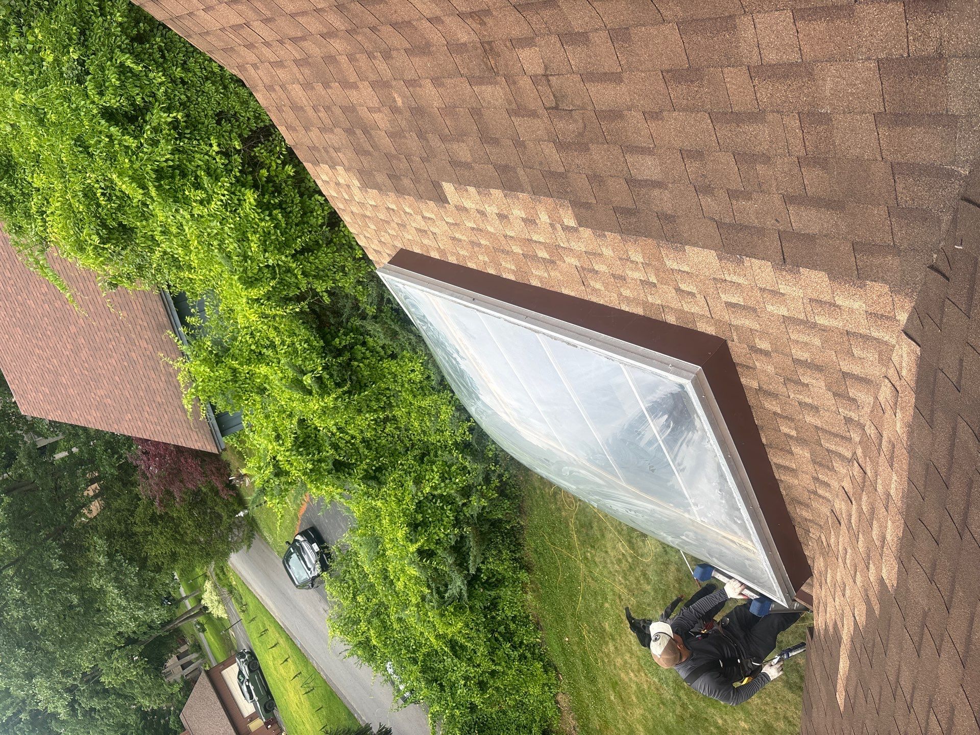 United Roofing and Siding skylight and roofing work in Albany NY
