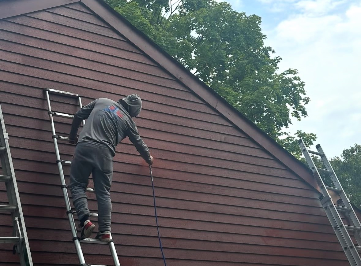 During siding exterior project at 517 Townwood Dr. Albany, NY