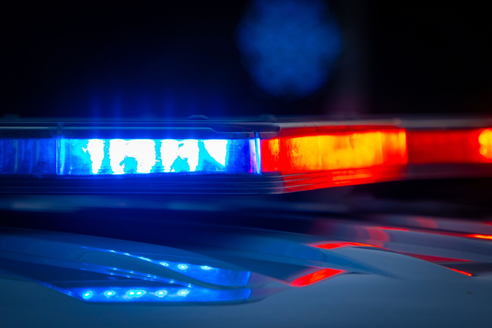 police car lights