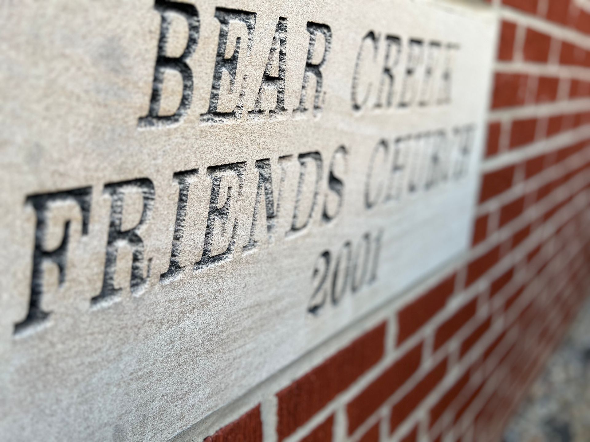 Bear Creek Friends Church Corner Stone