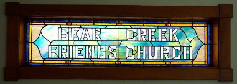 Bell Creek Friends Church Stained Glass Window
