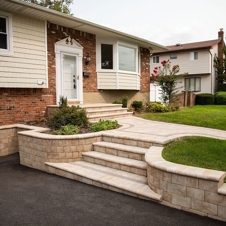 Backyard paving and lawn design for hardscaping services