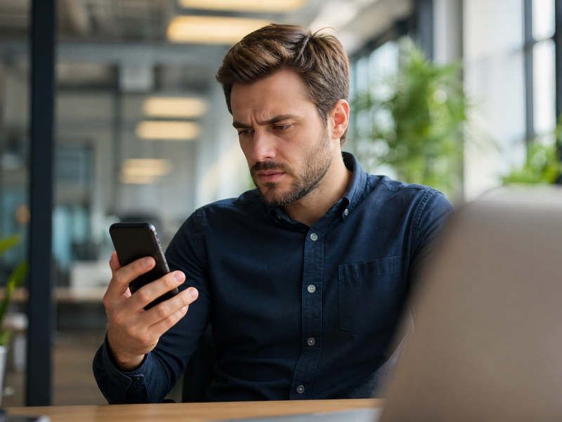 Employee checks a possible Microsoft 365 backup after data loss in the company