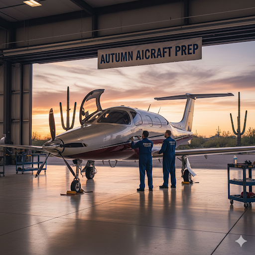 Aircraft showing fall aviation repair