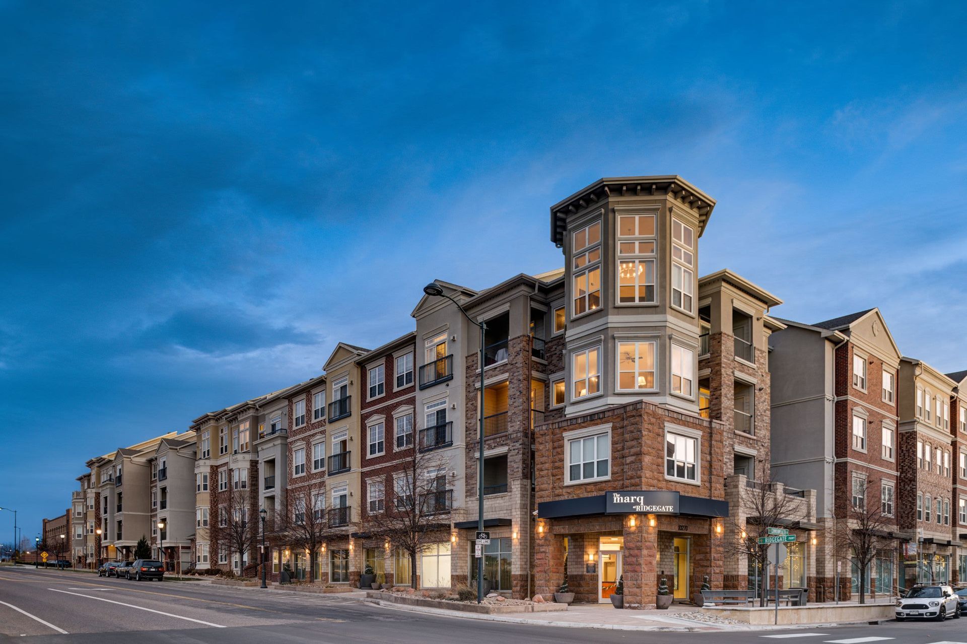 Apartment Building Exterior at The Marq at Ridgegate