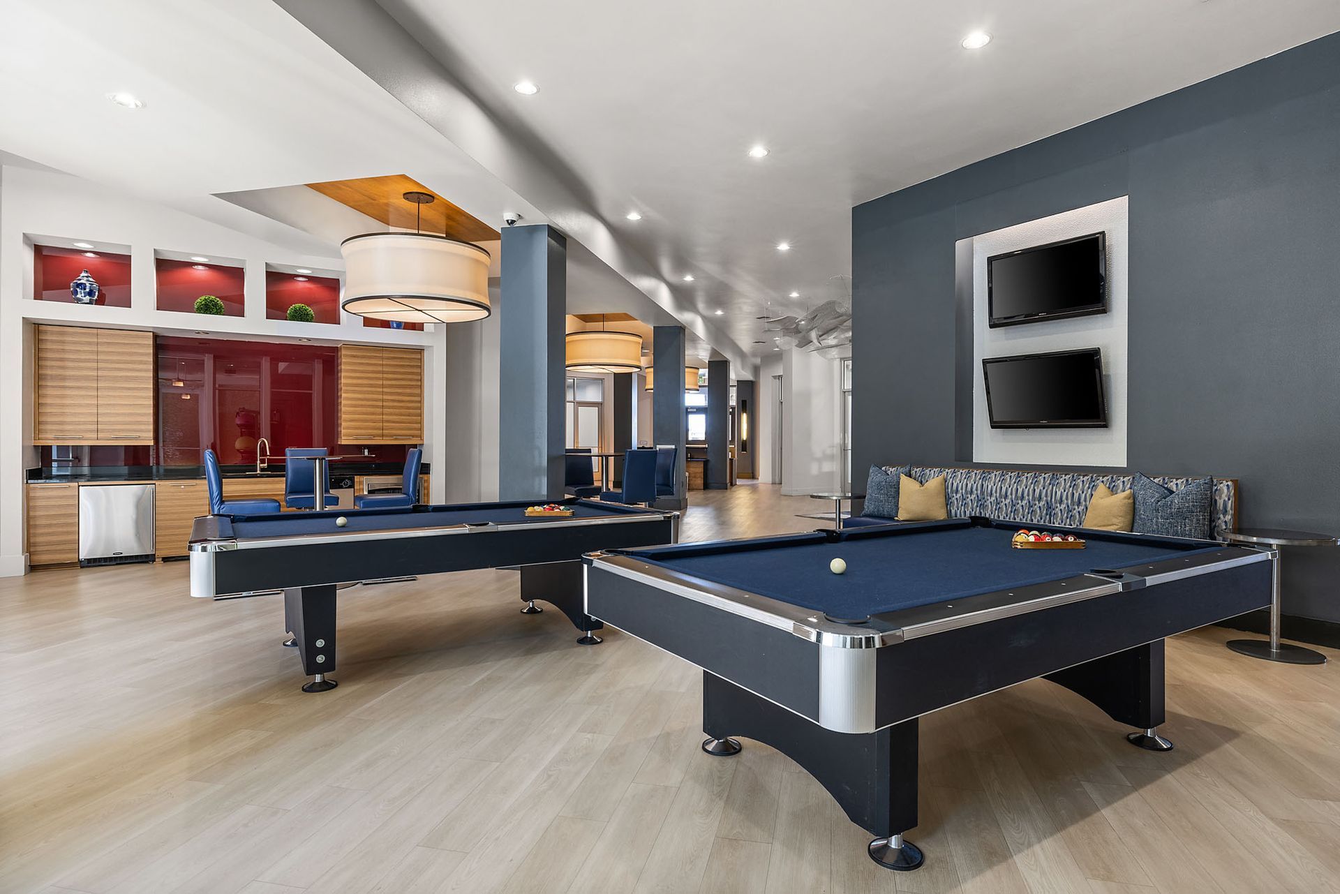 Resident Clubhouse with Pool Tables at The Marq at Ridgegate
