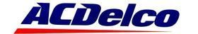 A picture of the acdelco logo on a white background.