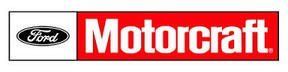 A red and white ford motorcraft logo on a white background.