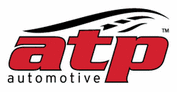 The atp automotive logo is red and black on a white background.
