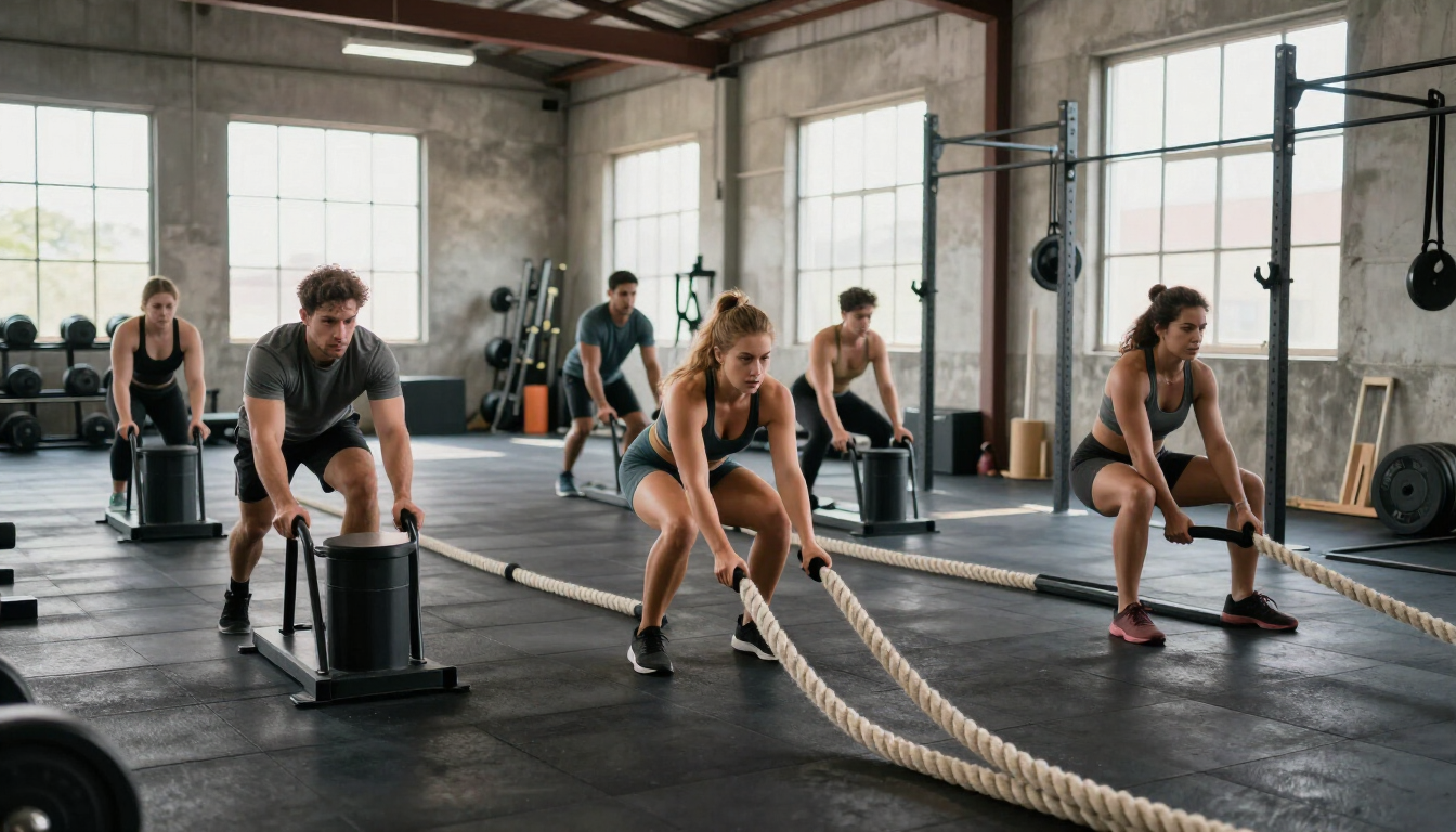 Athletes training in a Quakertown gym