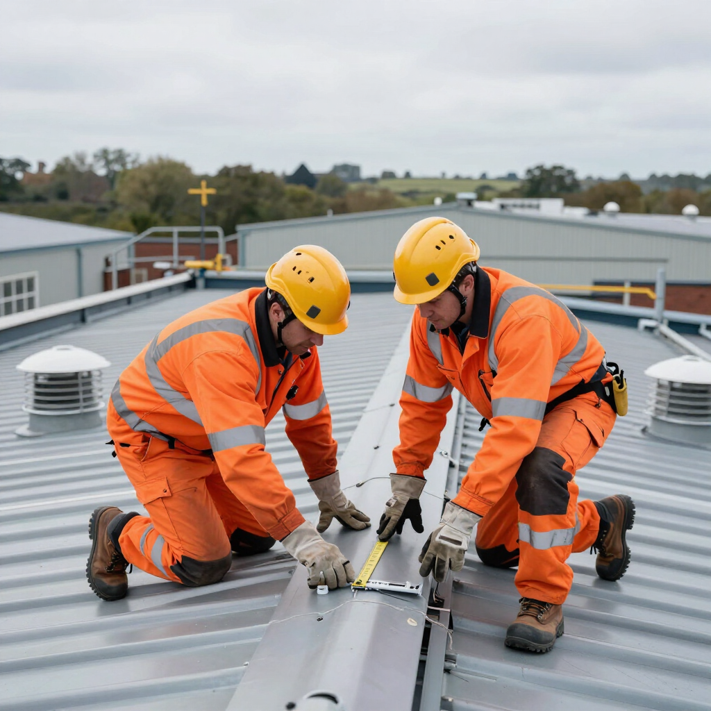 Allied Industrial Roofing site inspection