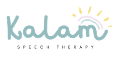 The word kalam is written in white on a pink background.