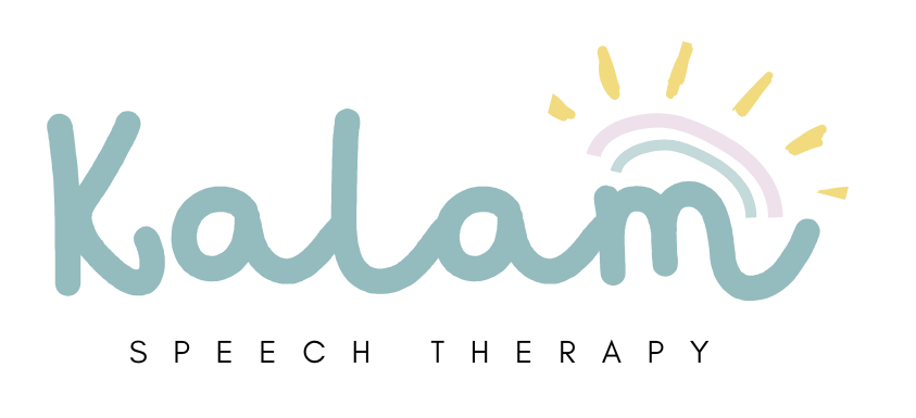 A logo for a company called kalam speech therapy