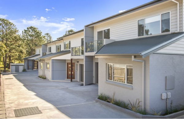 A Row of Apartment Buildings with A Concrete Driveway in Front of Them | Mid-North Coast, NSW | BDM Constructions