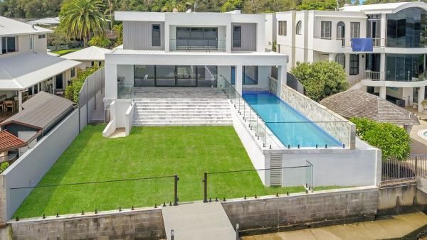 An Aerial View of A Large House with A Large Swimming Pool | Mid-North Coast, NSW | BDM Constructions