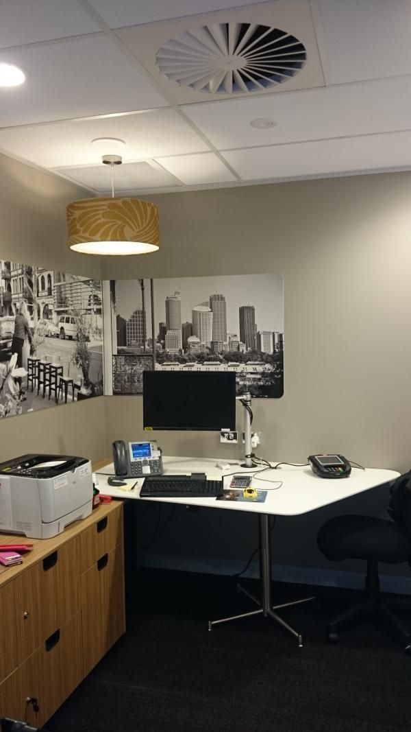 A Desk with A Computer and A Printer in An Office | Mid-North Coast, NSW | BDM Constructions