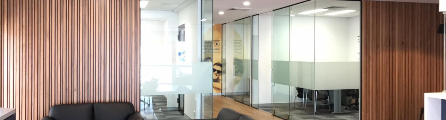 A Waiting Room with A Couch and A Glass Wall | Mid-North Coast, NSW | BDM Constructions