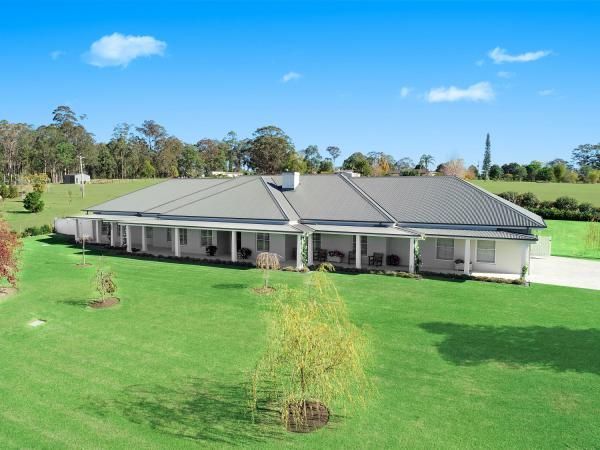 An Aerial View of A House with A Large Lawn in Front of It | Mid-North Coast, NSW | BDM Constructions