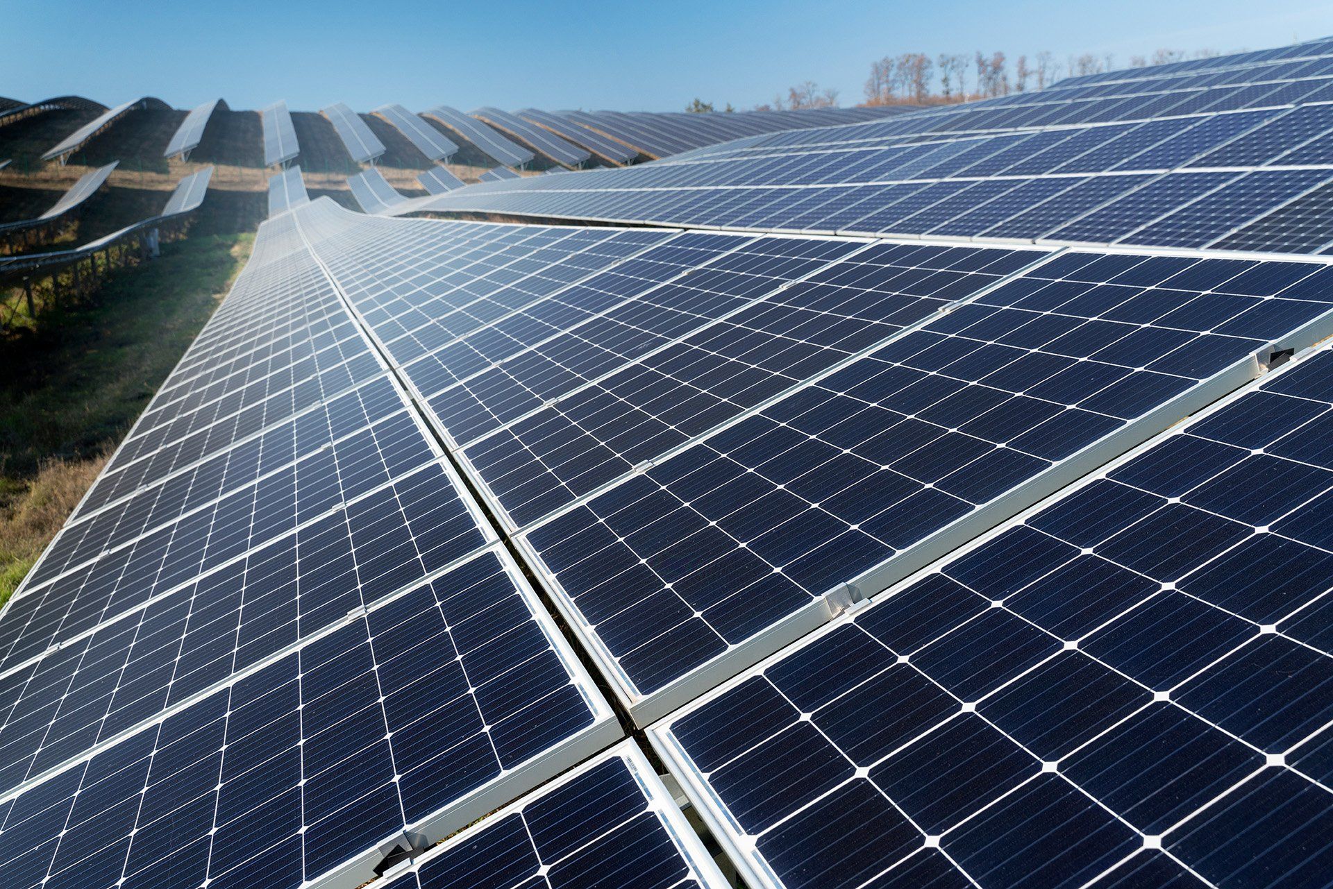 Foto de placas de energia solar