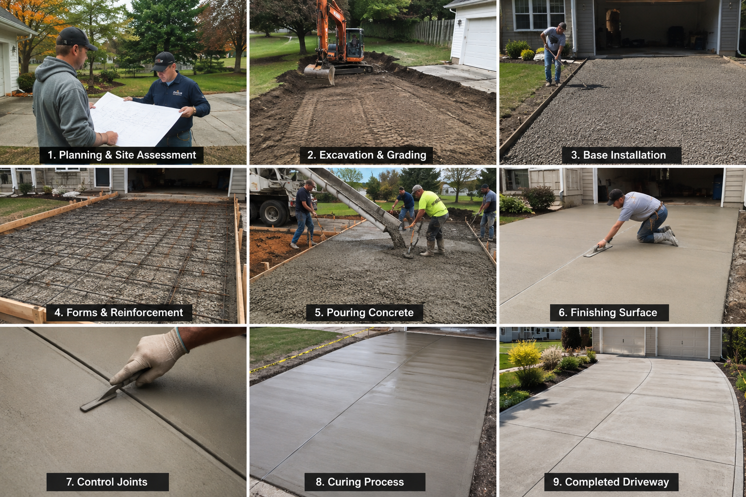 An image of Concrete Driveway installation in Bristol, CT