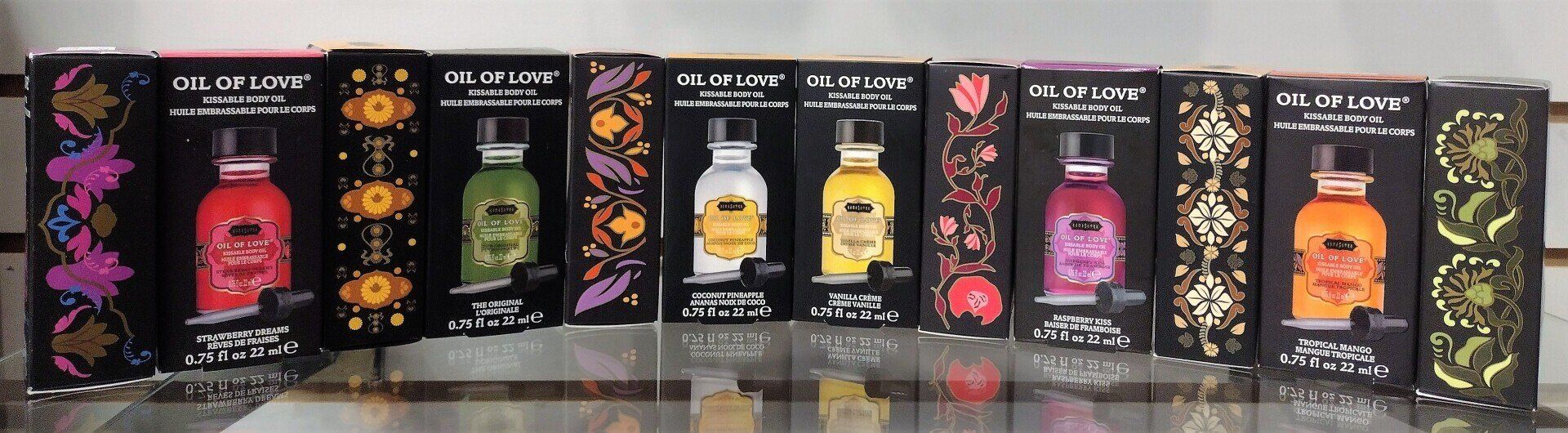 Selection of Kissable Body Oil