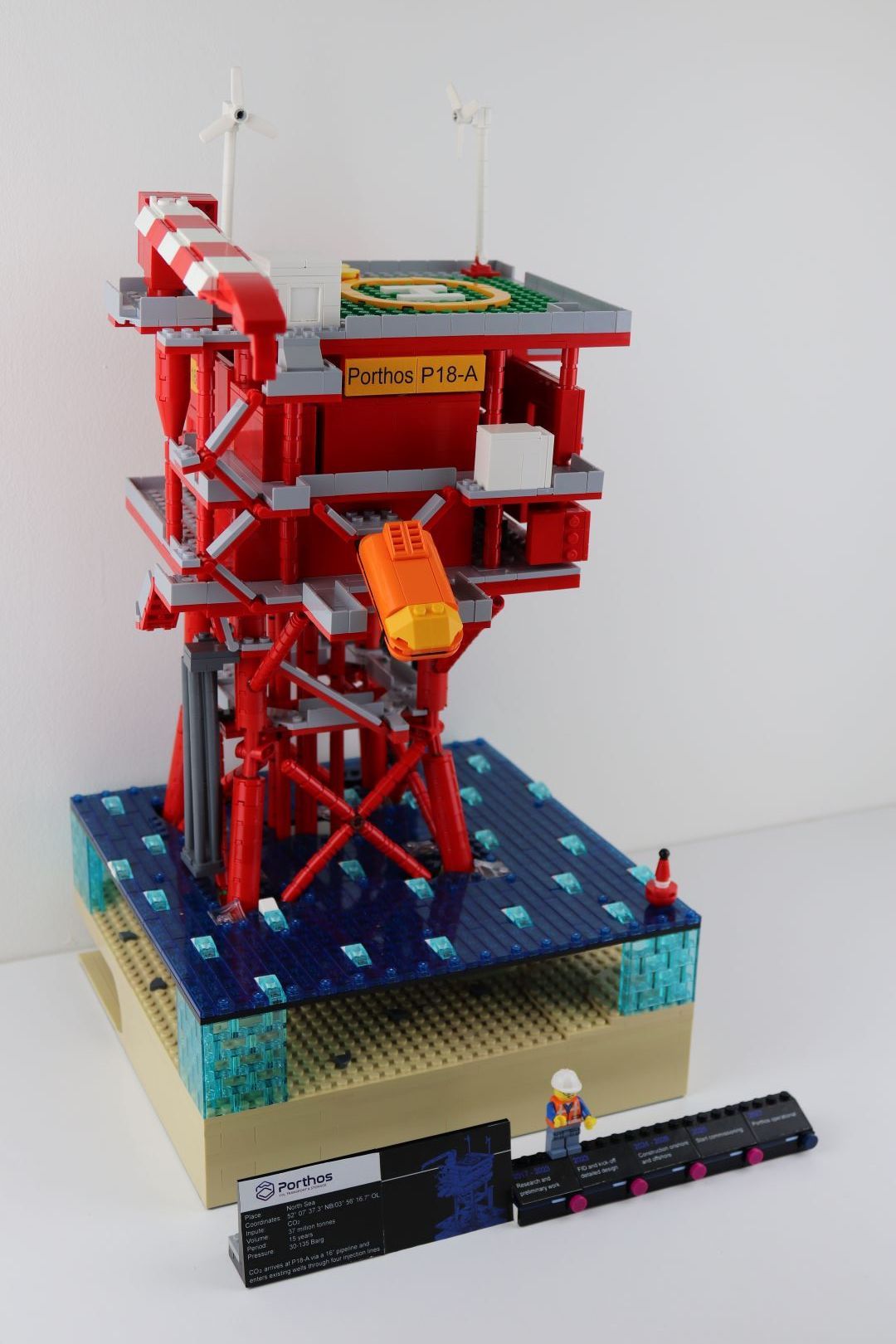 LEGO repliek van platform P18-A
