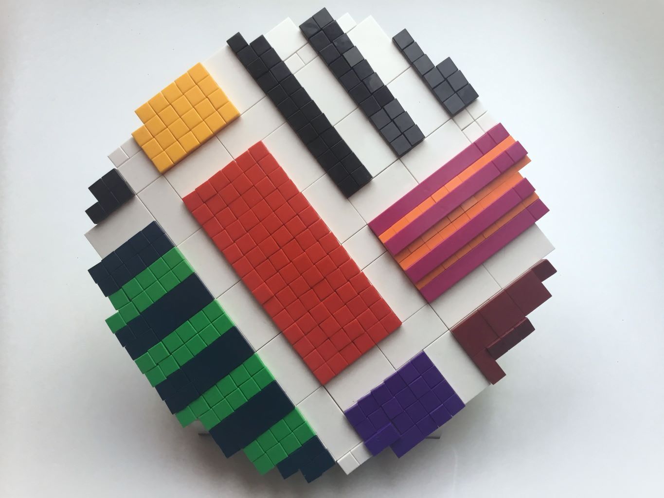 LEGO golf GTI donker blauw lego minifugure schaal