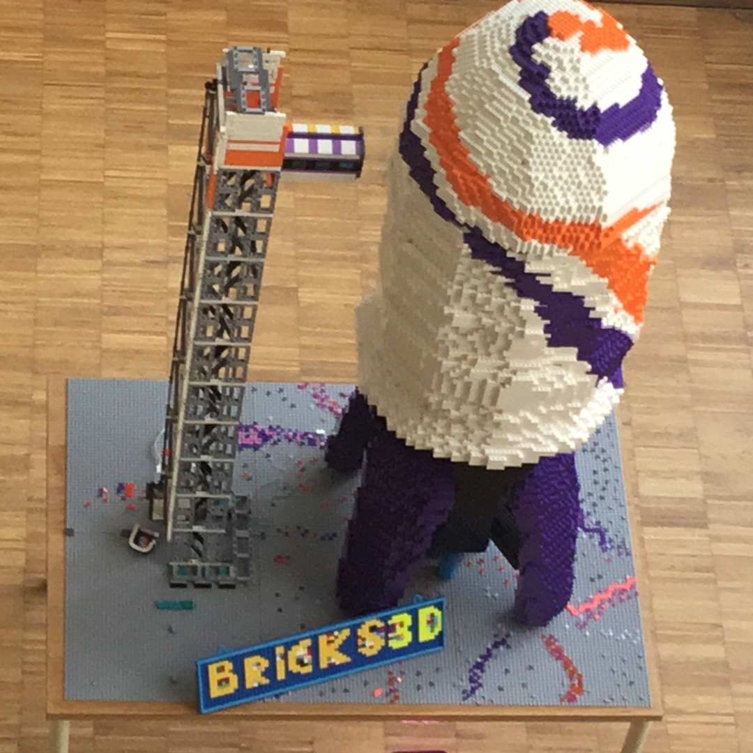 FTI leuven event lego raket model 2 meter