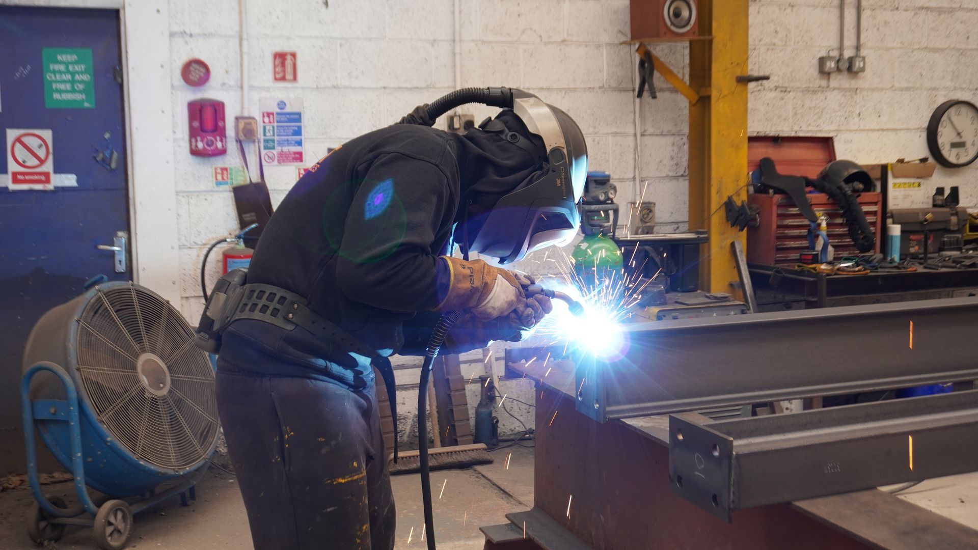 Man Welding