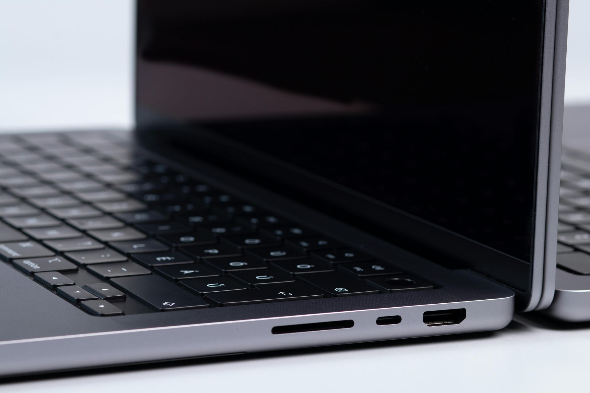 A close up picture of a Macbook laptop