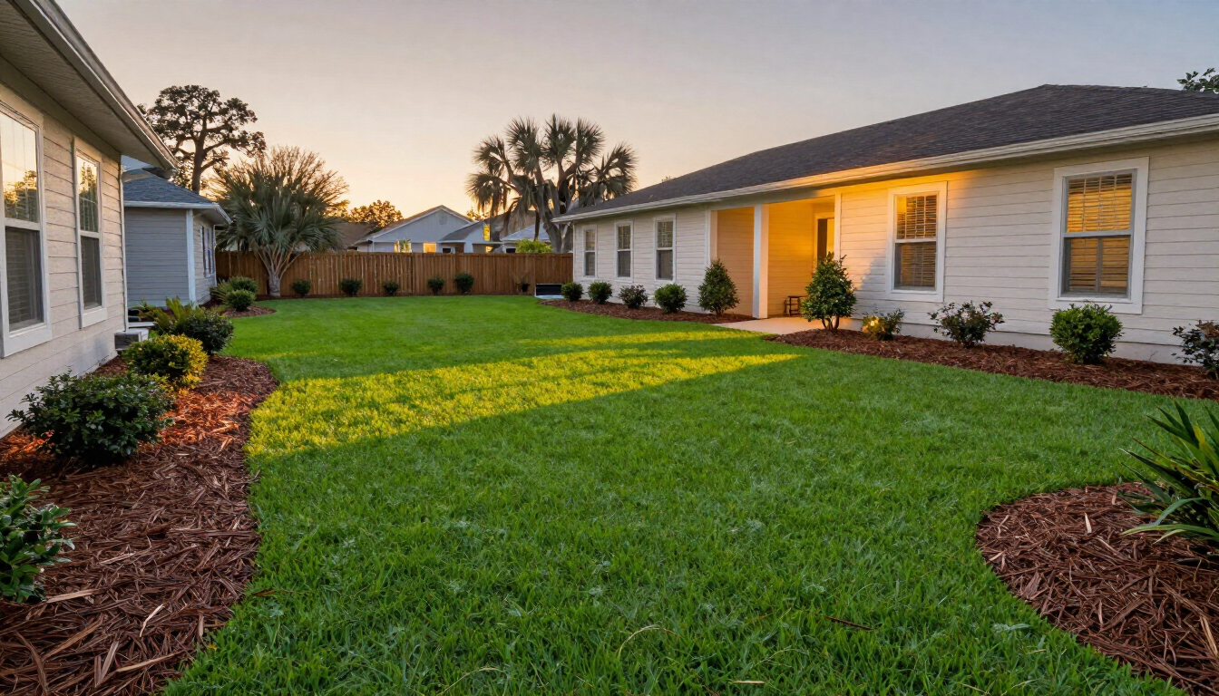 Professional landscape design by Bell's Lawncare LLC in Navarre, Florida