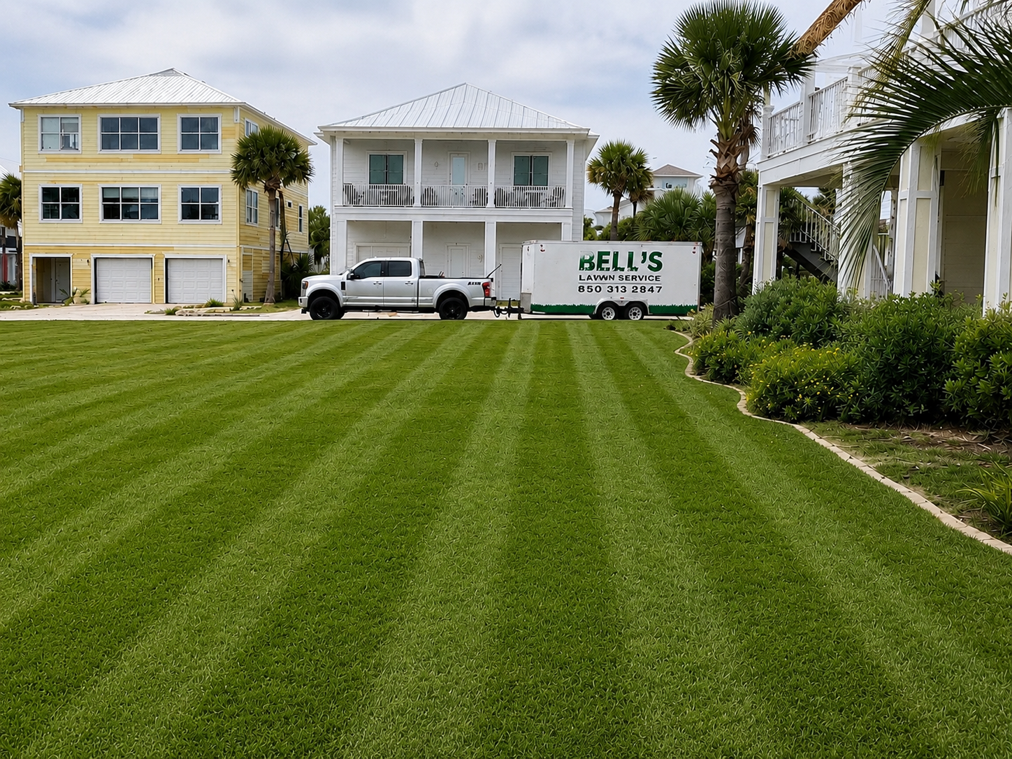 Outdoor living spaces designed by Bell's Lawncare LLC in Gulf Breeze, FL