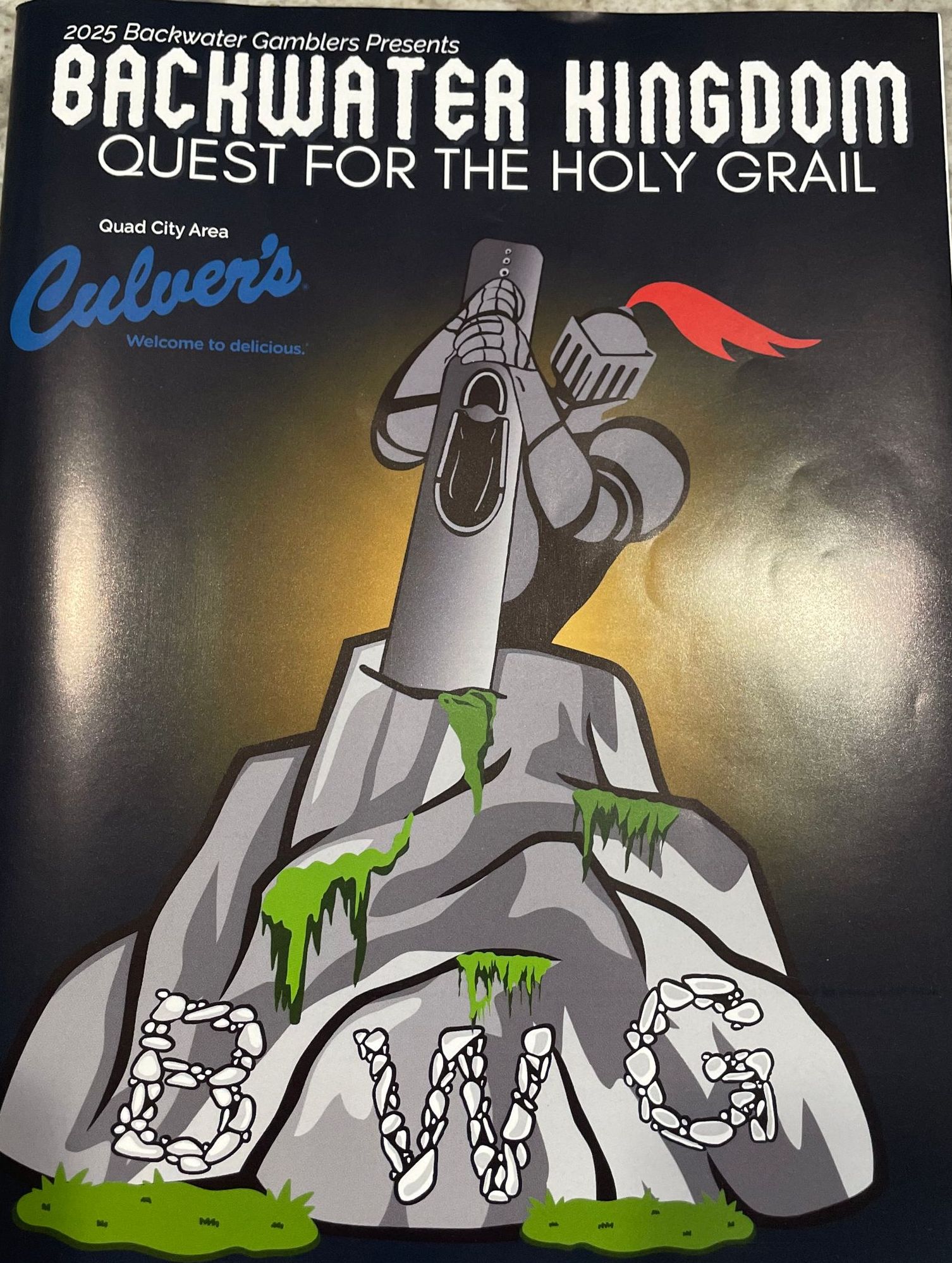 The cover of a program booklet titled Backwater Kingdom