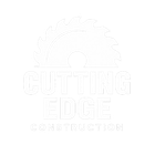 Cutting Edge Construction logo with a saw blade above the text