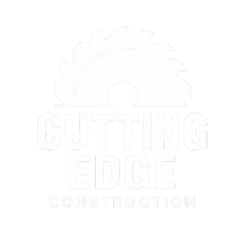 Cutting Edge Construction logo with a saw blade above the text