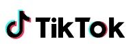 a close up of a tiktok logo on a white background .